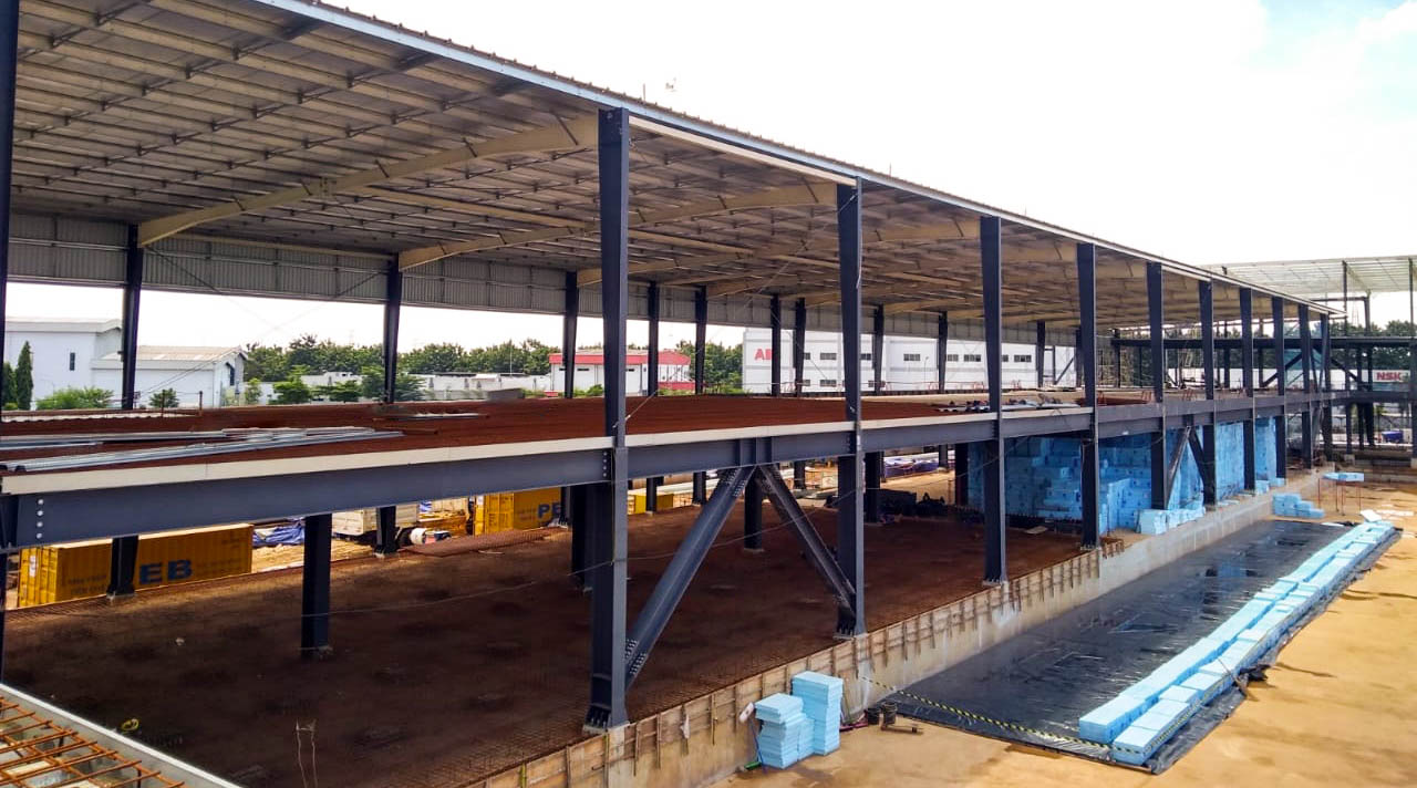Xây dựng Kho Lạnh Indonesia 2018 - Steel Structured Indonesia Cold Storage Project 2018