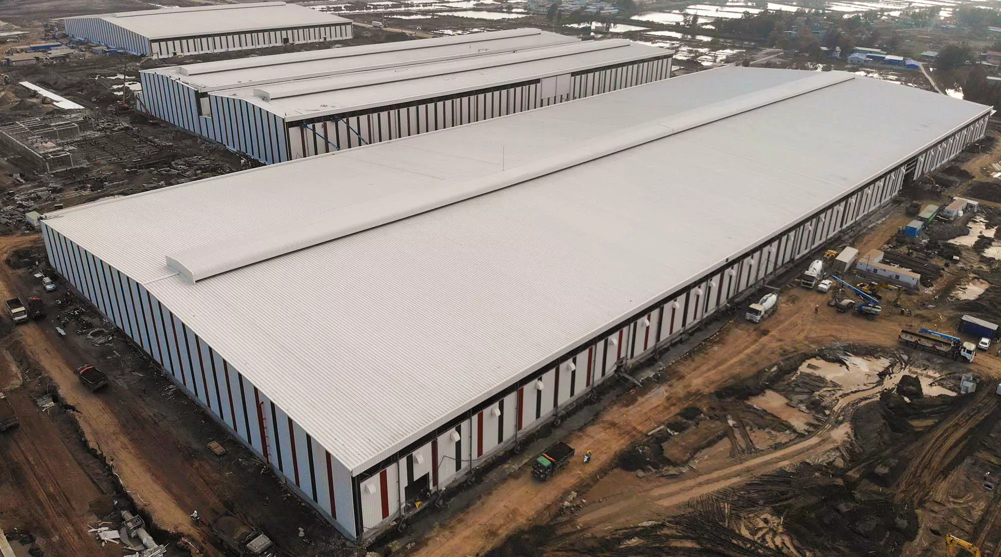 Xây dựng nhà xưởng Lắp Ráp Xe Hơi Việt Nam 2017 - Steel Structured Vietnam Car Assembly Factory Project 2017